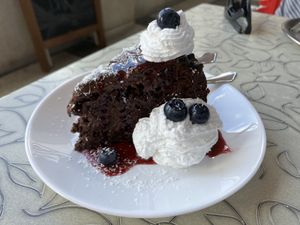 Chocolate cake  at Public Bar & Vegan Kitchen in Bled