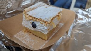 Bled cream cake at Public Bar & Vegan Kitchen in Bled