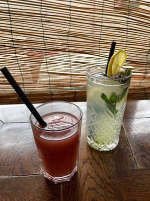 Strawberry Juice (€3.30)
Lemonade (€4.40)
 at Public Bar & Vegan Kitchen in Bled