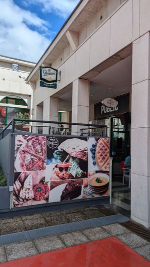 The outside -- a very short walk from the lake at Public Bar & Vegan Kitchen in Bled