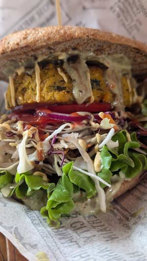 Burger at Public Bar & Vegan Kitchen in Bled