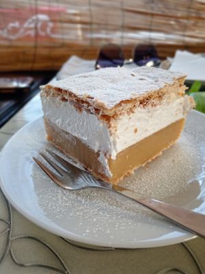 Cream cake at Public Bar & Vegan Kitchen in Bled