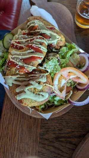 čičerika salad at Public Bar & Vegan Kitchen in Bled