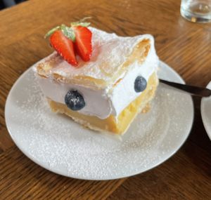 Cremeschnitte 🌱🌟🥳  at Public Bar & Vegan Kitchen in Bled