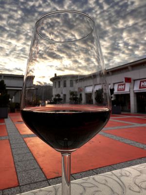 Sunset with Public Bar & Vegan Kitchen  at Public Bar & Vegan Kitchen in Bled