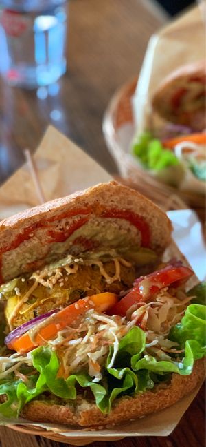 The Club Burger ?  at Public Bar & Vegan Kitchen in Bled