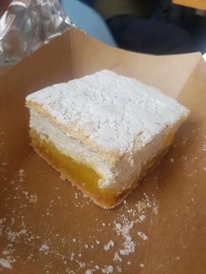 Cream cake at Public Bar & Vegan Kitchen in Bled