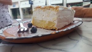 Vegan cream cake! at Public Bar & Vegan Kitchen in Bled