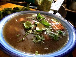 Vietnamese style spicy soup once served at the Barricade's Vegan Café. at The Barricade Inn Cafe in Dublin