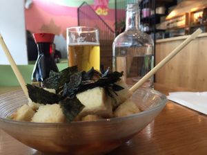 vegan Agadashi Tofu  at Nini Hachi in Tel Aviv