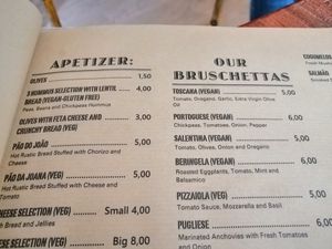 Vegan and vegetarians options. at Tascamastai in Lisbon