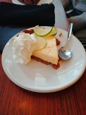 Key lime pie, best I've ever tasted at Tascamastai in Lisbon