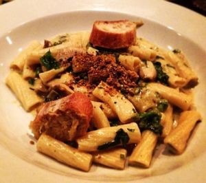 Truffle pasta and lasagna.   at Blossom Restaurant Chelsea in New York City