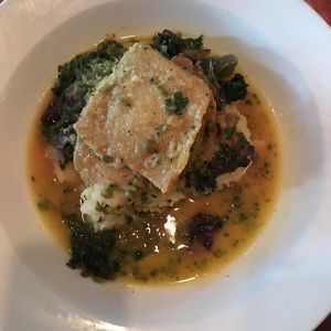 saye's favorite ❤️ v begin scallop dish at Blossom Restaurant Chelsea in New York City