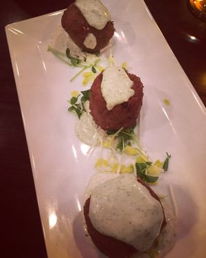 Cape Cod cakes at Blossom Restaurant Chelsea in New York City