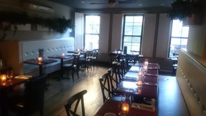 Inside upstairs at Blossom Restaurant Chelsea in New York City