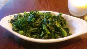 Sauteed Broccoli Rabe at Blossom Restaurant Chelsea in New York City