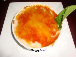 lavender crème brulee at Blossom Restaurant Chelsea in New York City