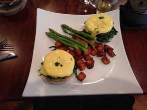 Tofu Florentine at Blossom at Blossom Restaurant Chelsea in New York City