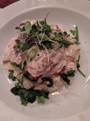 Seitan cordon bleu at Blossom Restaurant Chelsea in New York City