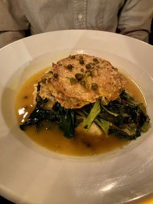 Seitan picatta at Blossom Restaurant Chelsea in New York City