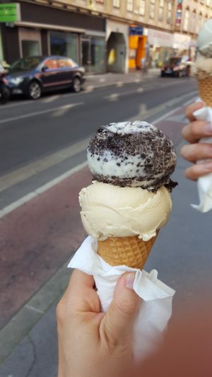 cookie and peanut  butter  at Veganista Ice Cream II in Vienna