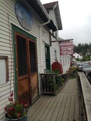 rear entrance at Fireweed in Haines