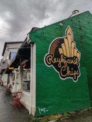 Outside. at Reykjavik Chips in Reykjavik