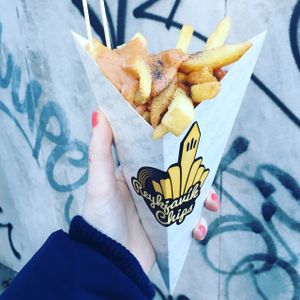 Delicious chips! at Reykjavik Chips in Reykjavik