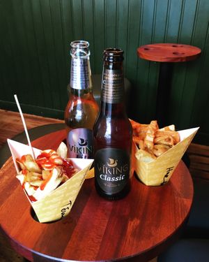 ketchup, peanut butter at Reykjavik Chips in Reykjavik