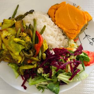 Lentil pie at Pausa Util in Braga