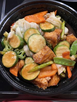 Vegetable delight (added tofu)  at Ginger and Spice in Dayton