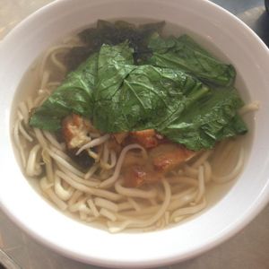 Udon seaweed noodle soup at Nature's Recipe Cafe in Petaling Jaya