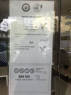 Eco-friendly!  at Nature's Recipe Cafe in Petaling Jaya