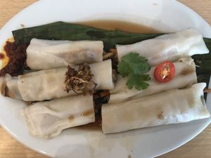 Chee cheong fun rolls  at Nature's Recipe Cafe in Petaling Jaya