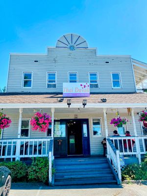 Exterior or restaurant is welcoming and cheerful. at Thai Duvall in Duvall