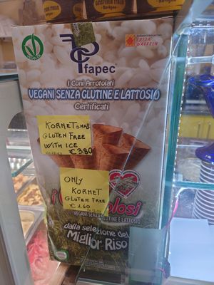Gluten free scones at Gelateria Italia in Rovinj