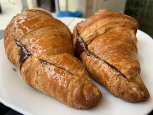 Chocolate croissants  at Gelateria Italia in Rovinj