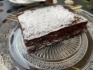 Chocolate cake at Gelateria Italia in Rovinj
