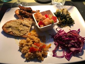 Vegan starter at Taverna dello Spagna  in Spoleto