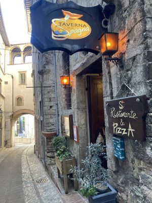  at Taverna dello Spagna  in Spoleto