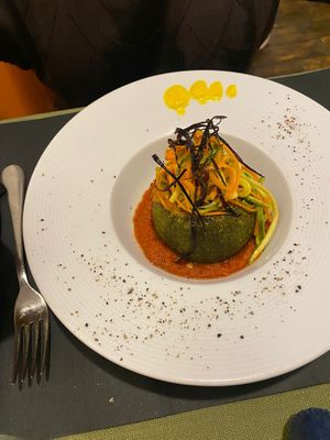 Ottima zucchina ripiena at Taverna dello Spagna  in Spoleto