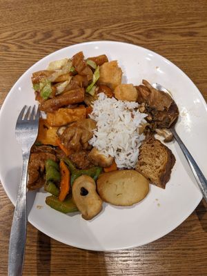 Vegan at Ahimsa Buffet 無肉食 in Hong Kong Island