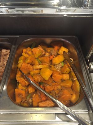 Pumpkin at Ahimsa Buffet 無肉食 in Hong Kong Island