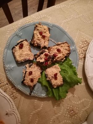 Eggplant with walnut at Palaty in Kutaisi