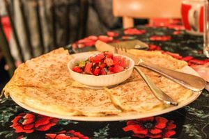 . at Kafe Leila in Tbilisi