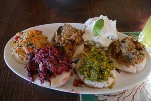 veg option at Kafe Leila in Tbilisi