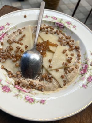 Pasta   at Kafe Leila in Tbilisi