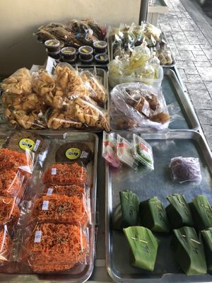 Various chips, sticky rice, bread and even banana cakes.  at Luk To in Phuket