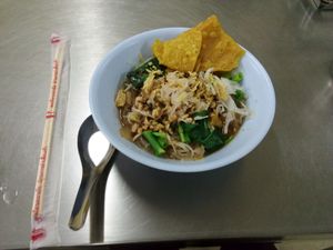 the smallest 'soup' I've ever seen (with no tofu) at Jiya Chai in Phuket